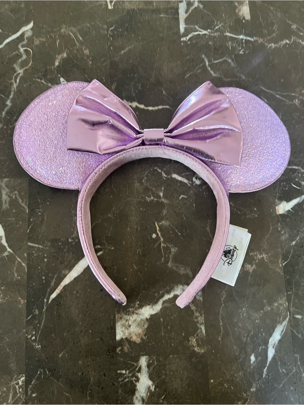 Disney Parks Lavender Glitter Minnie Ears